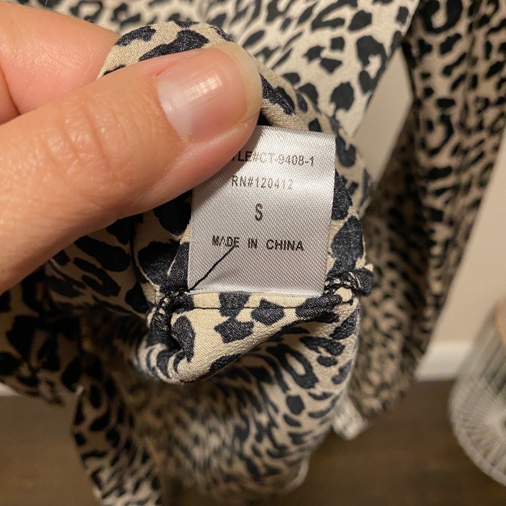 Rowen Leopard Print Button Up Blouse - image 5